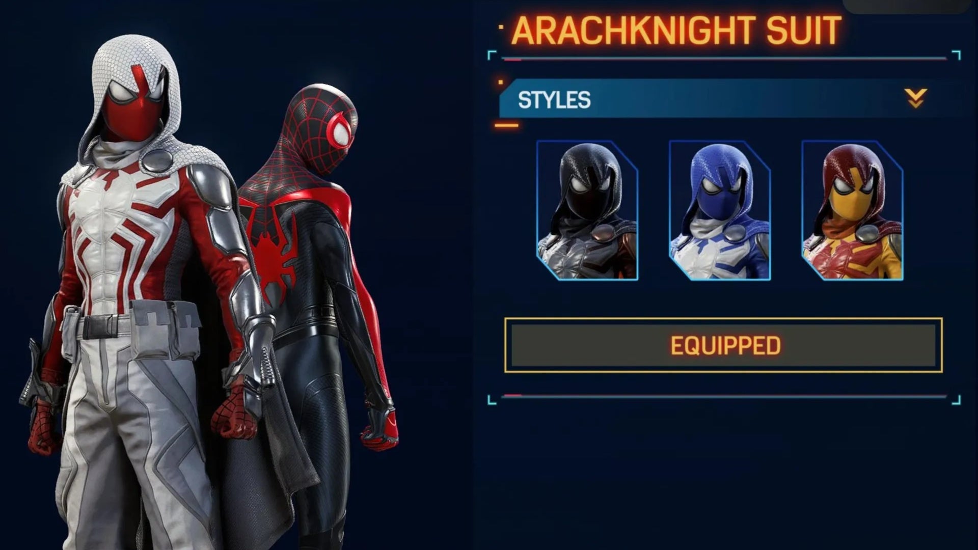 spider man 2 arachknight suit
