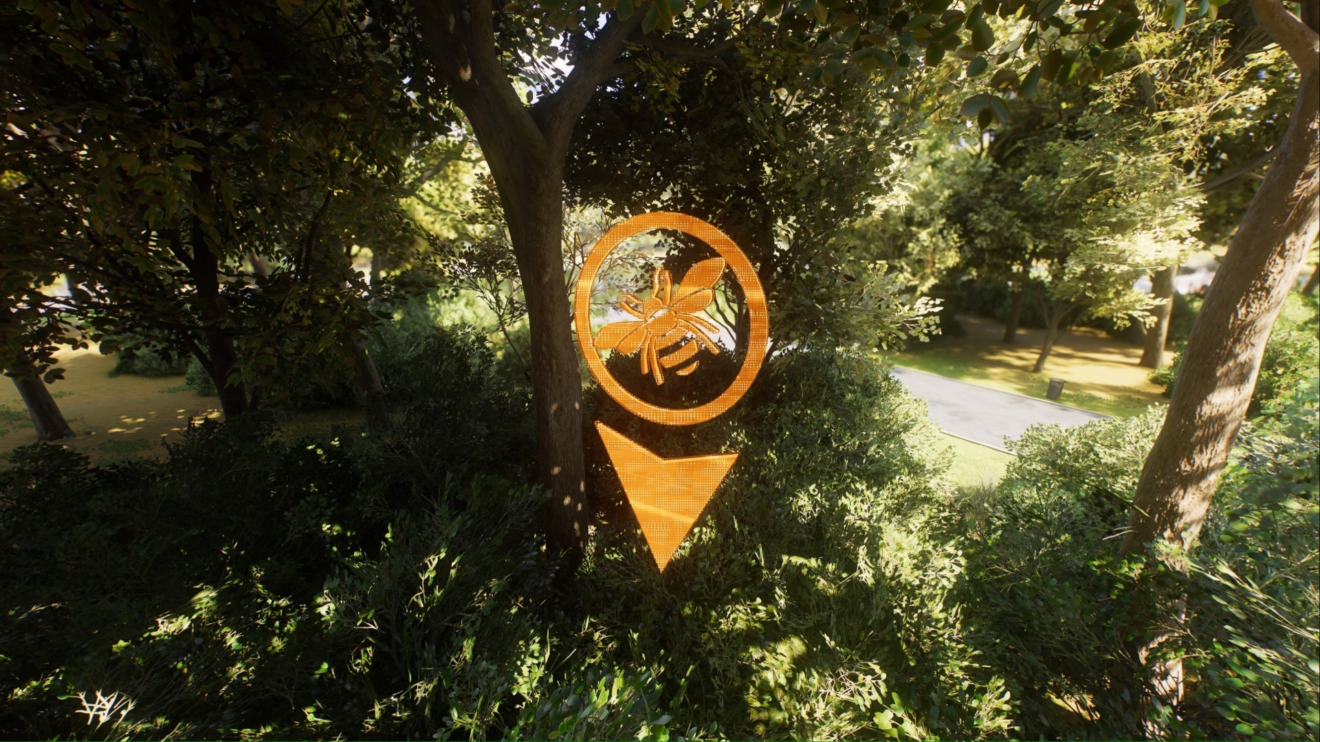 spider-man 2 central park bee drone potential nest location hologram