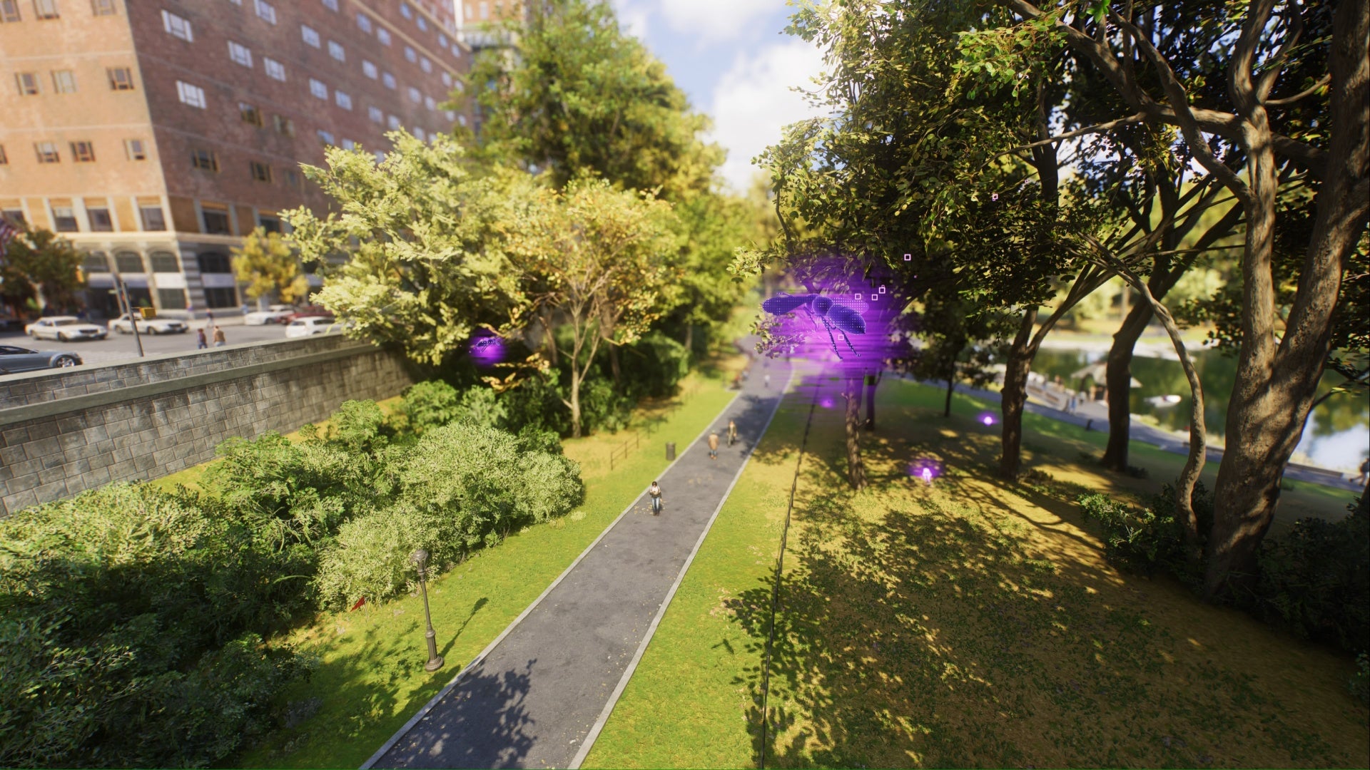 spider-man 2 central park bee drone predator targets