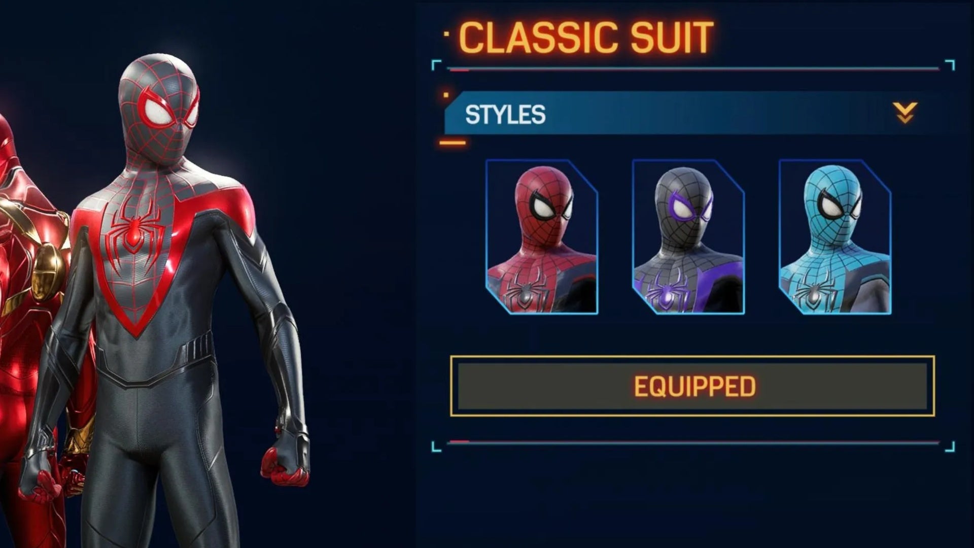 spider man 2 classic suit miles