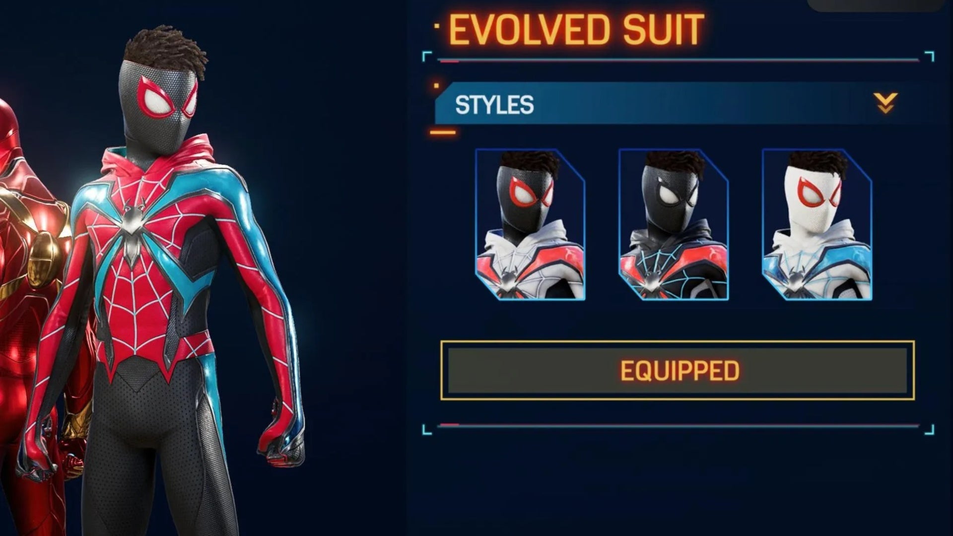 spider man 2 evolved suit miles