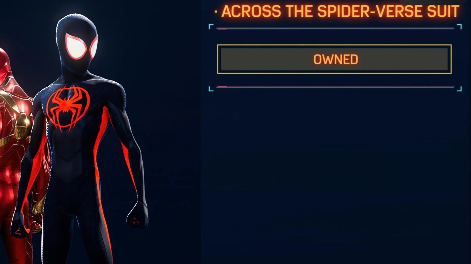 spider man 2 miles across the spiderverse suit