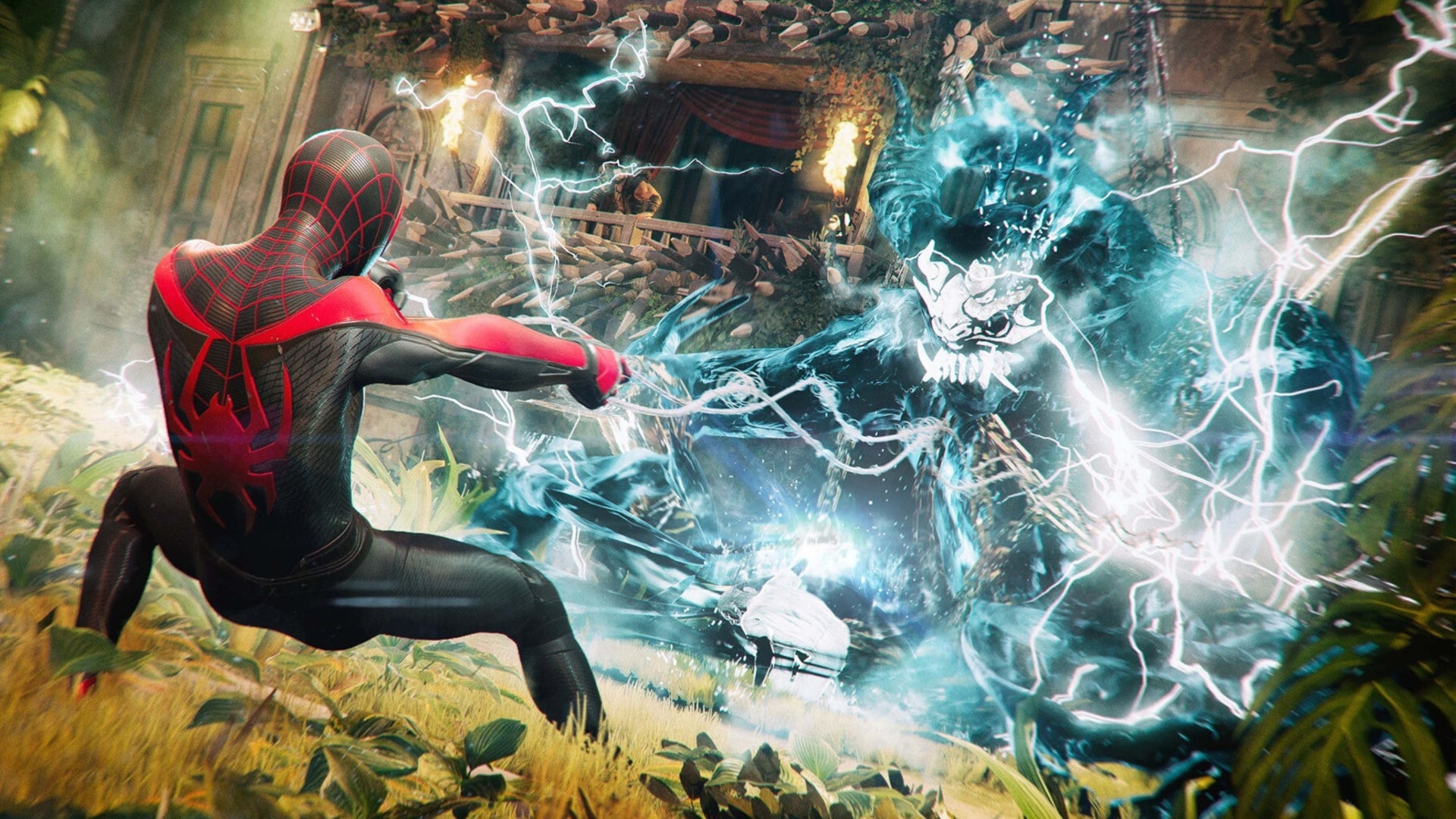 spider-man 2 miles facing mr negative