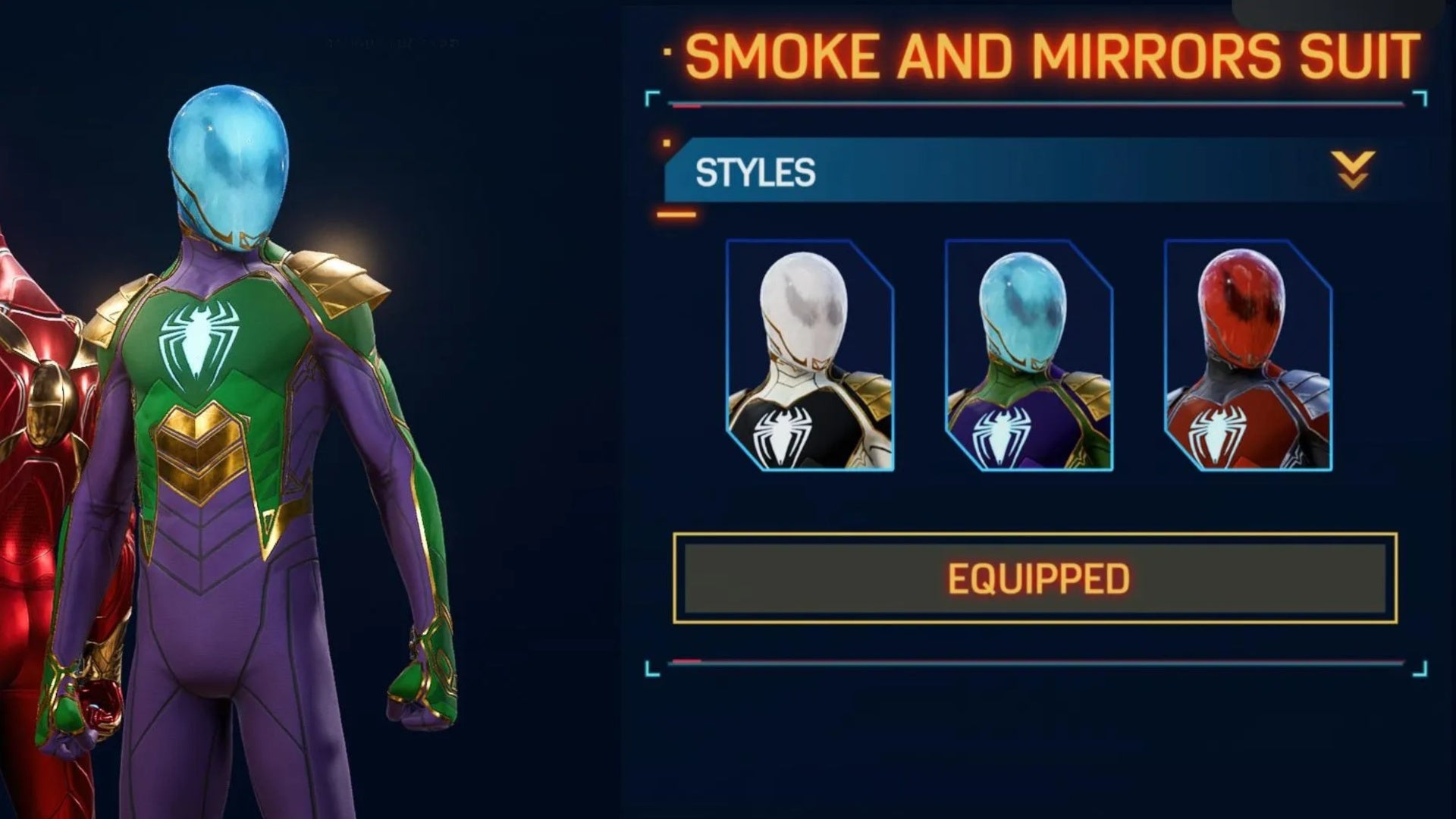 spider man 2 miles smoke and mirrors suit