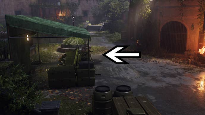 spider-man 2 mj crouching behind crates in a shelter