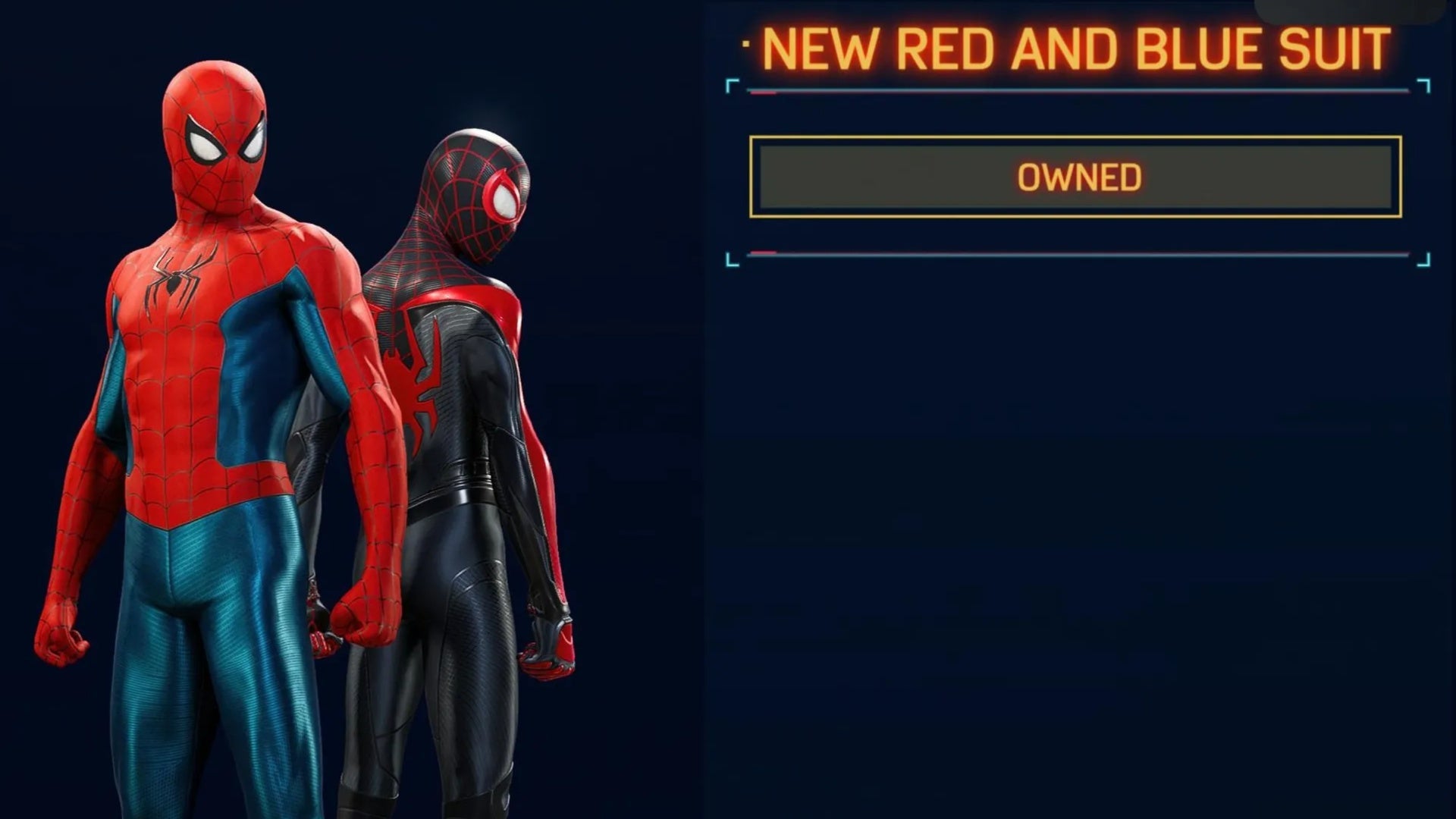 spider man 2 new red and blue suit