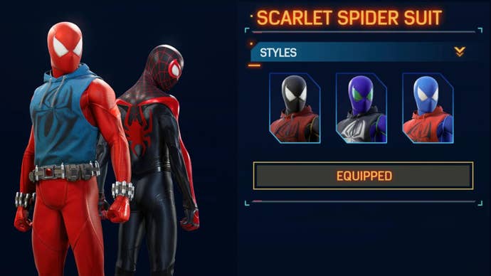 spider man 2 scarlet spider suit