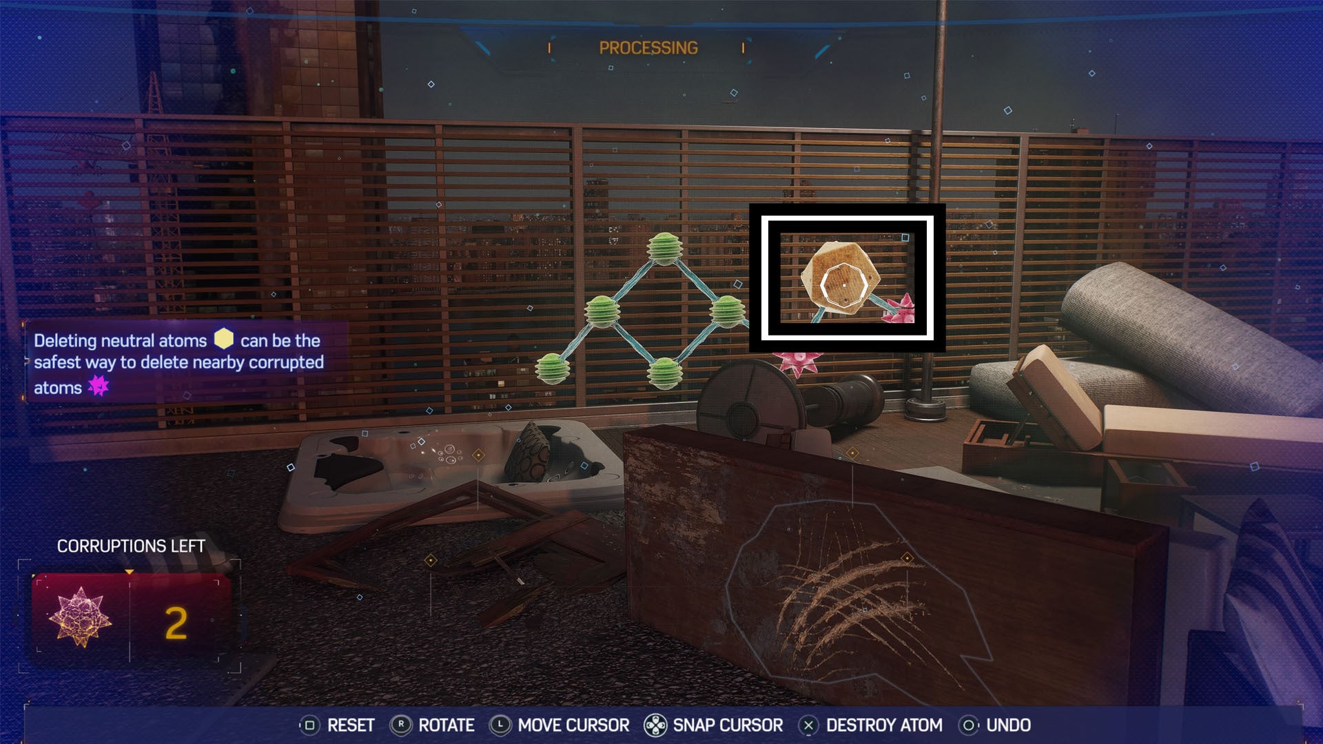 spider-man 2 scratch mark corrupt molecule puzzle five