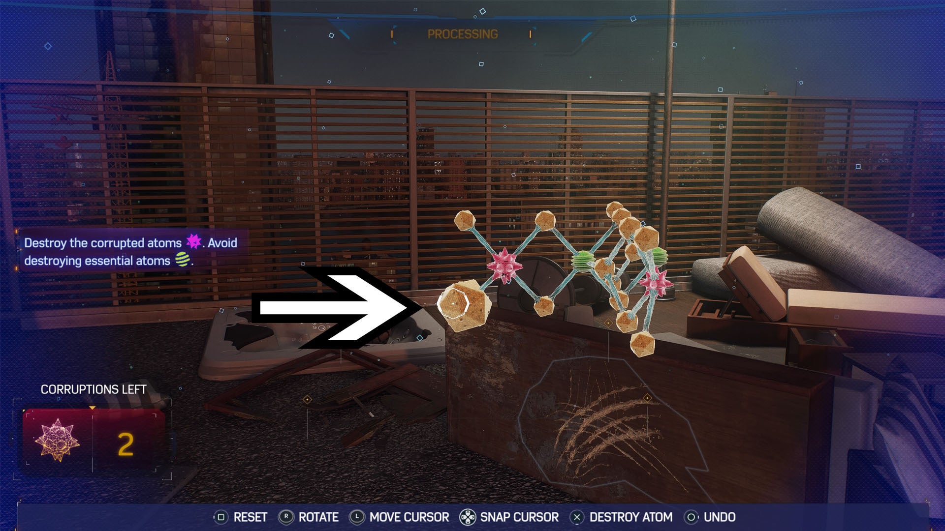 spider-man 2 scratch mark corrupt molecule puzzle seven