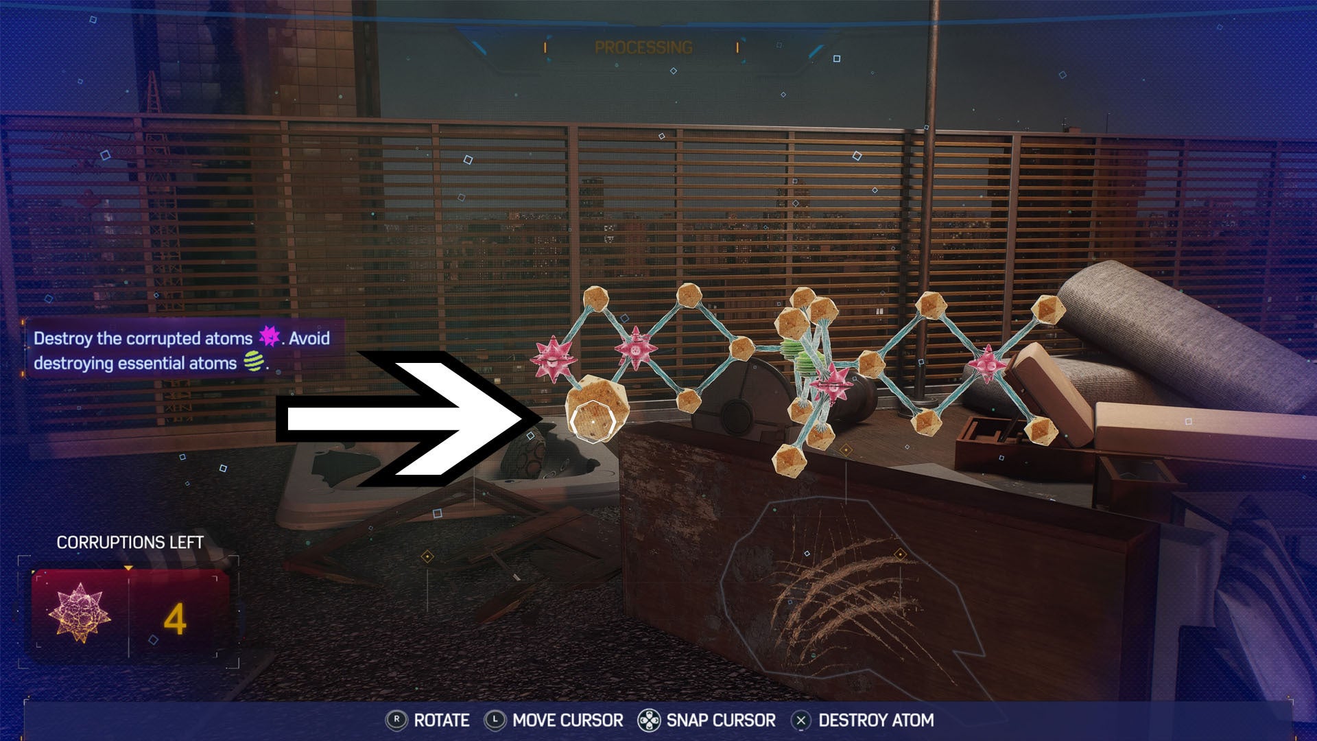 spider-man 2 scratch mark corrupt molecule puzzle six