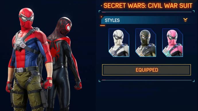 spider man 2 secret wars suit