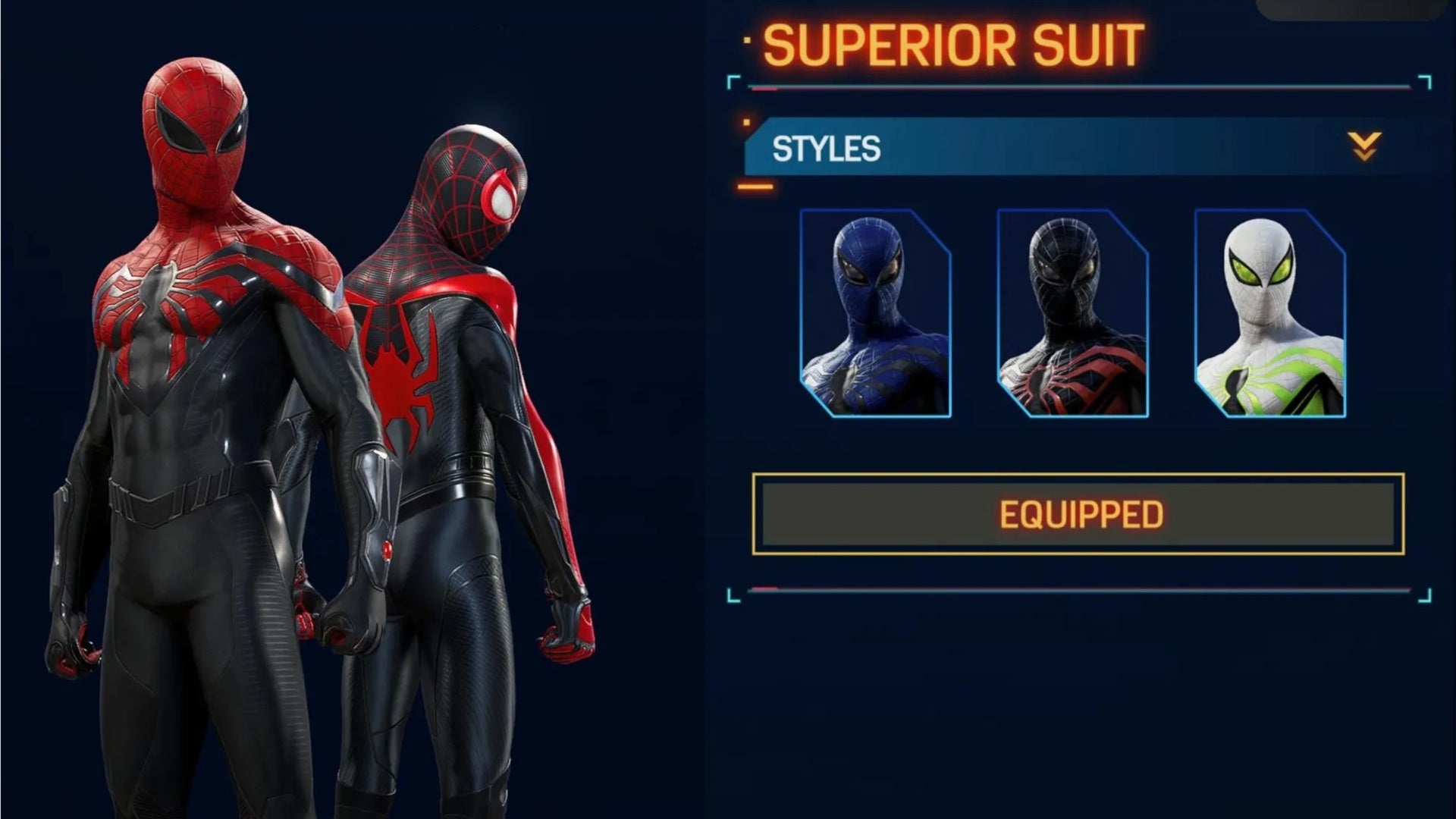 spider man 2 superior suit