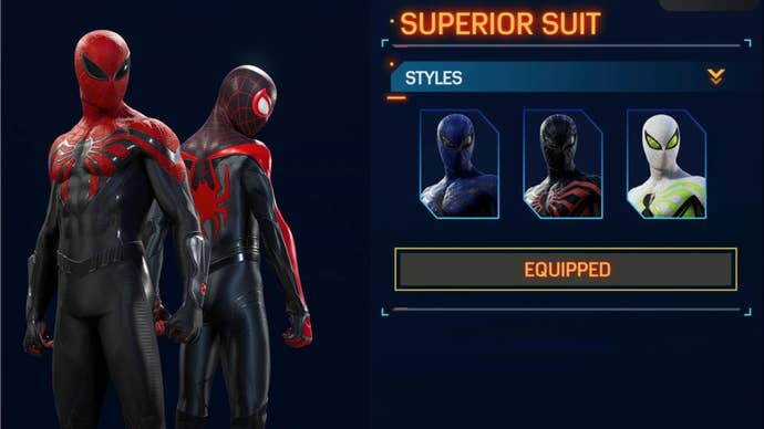 spider man 2 superior suit