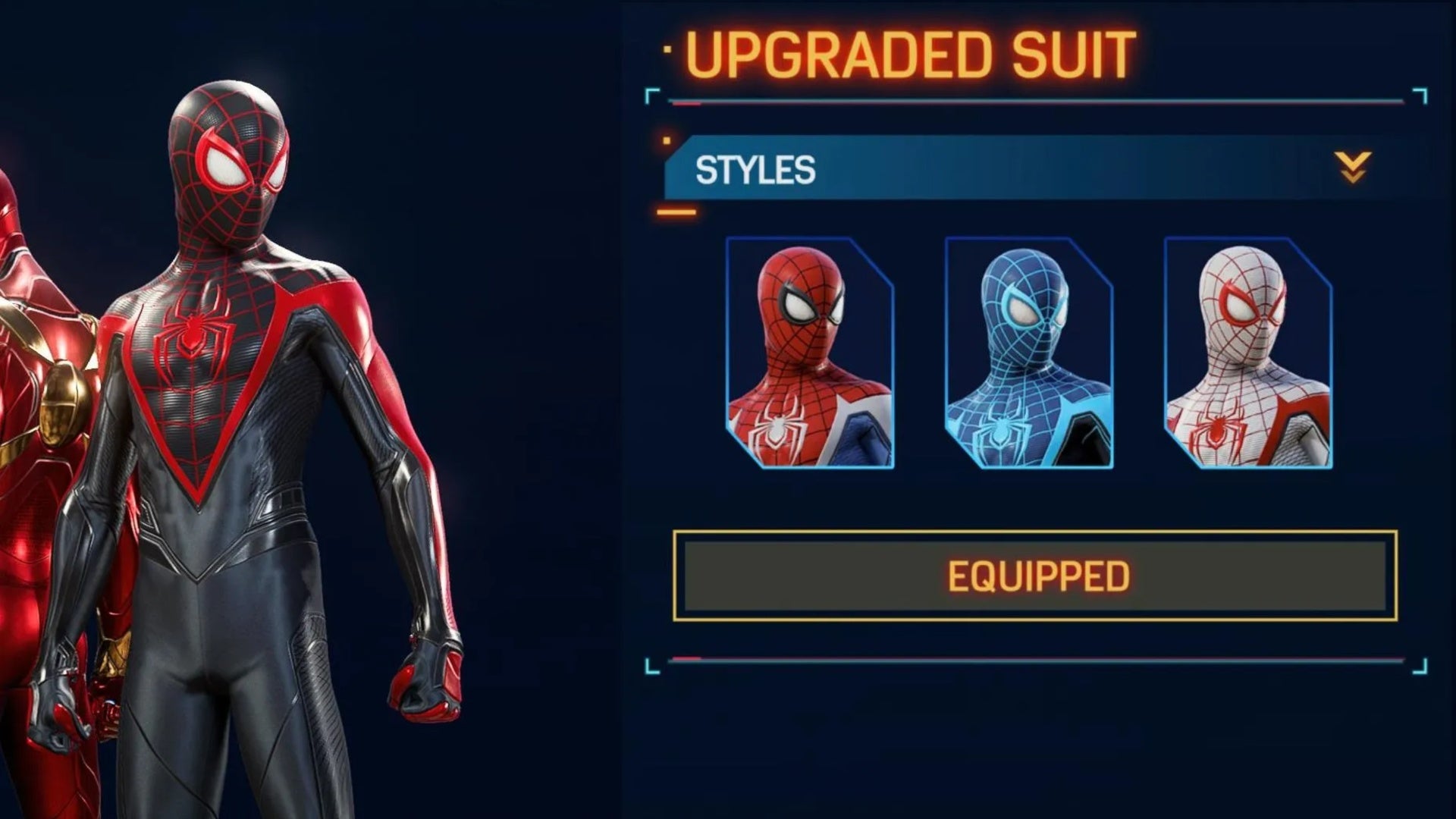 spider man 2 upgraded suit miles