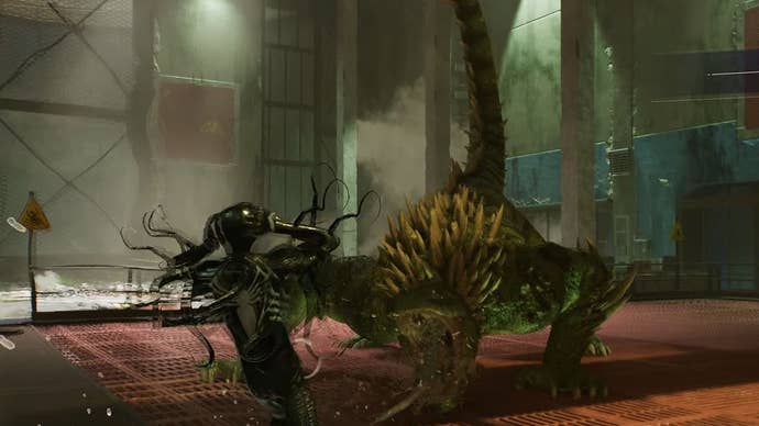 spider-man two lizard using roar on symbiote peter