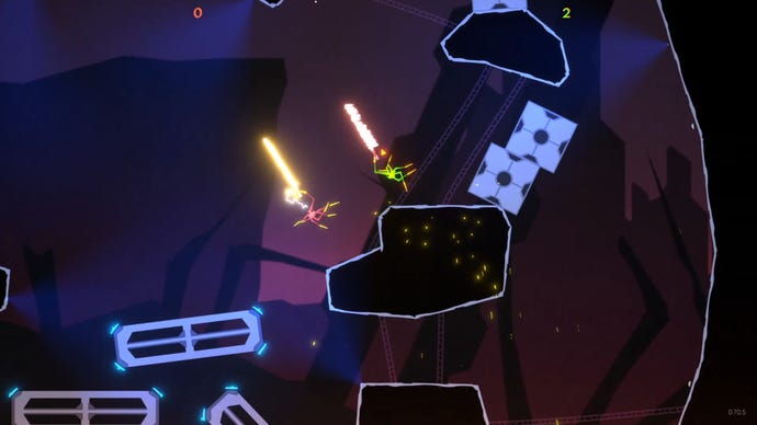 Two spiders duel with lightsabers in Spiderheck