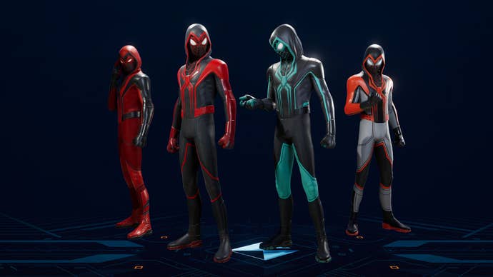 The Crimson Cowl Suit from Spider-Man 2.