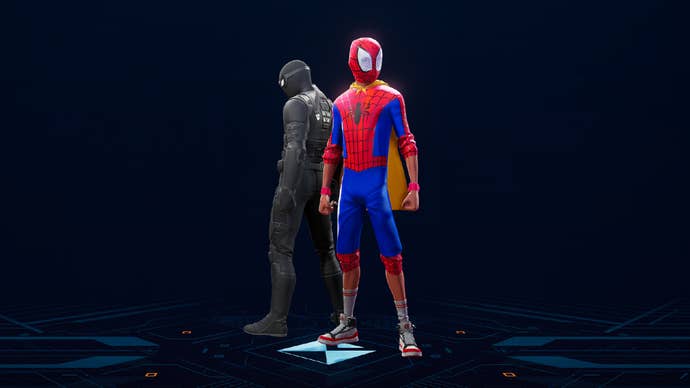 The Into the Spider-Verse SB Suit from Spider-Man 2.