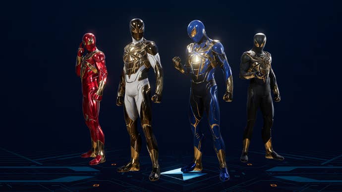 The Iron Spider Armor in Spider-Man 2.