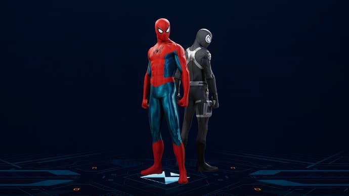 The New Red Blue Suit in Spider-Man 2.