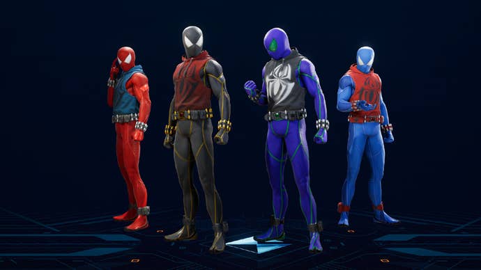 The Scarlet Spider Suit in Spider-Man 2.