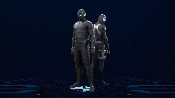 The Stealth Suit in Spider-Man 2.