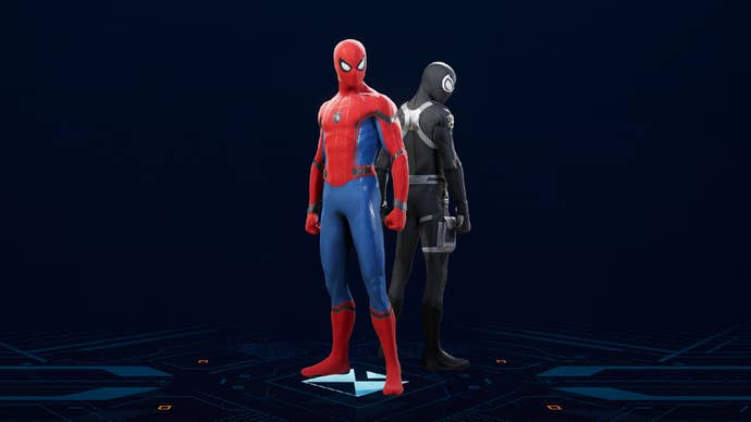 The Upgraded Classic Suit in Spider-Man 2.