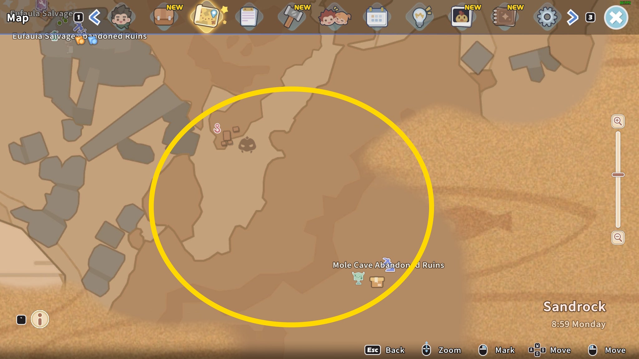 My Time at Sandrock Spinel locations and uses - 4