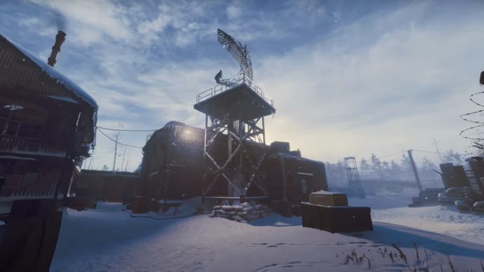 A spinning dish in the Under The Radar mission of Black Ops 6.