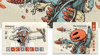 Solo card game Spire’s End: Hildegard is “card game comfort food” but looks like a full plate