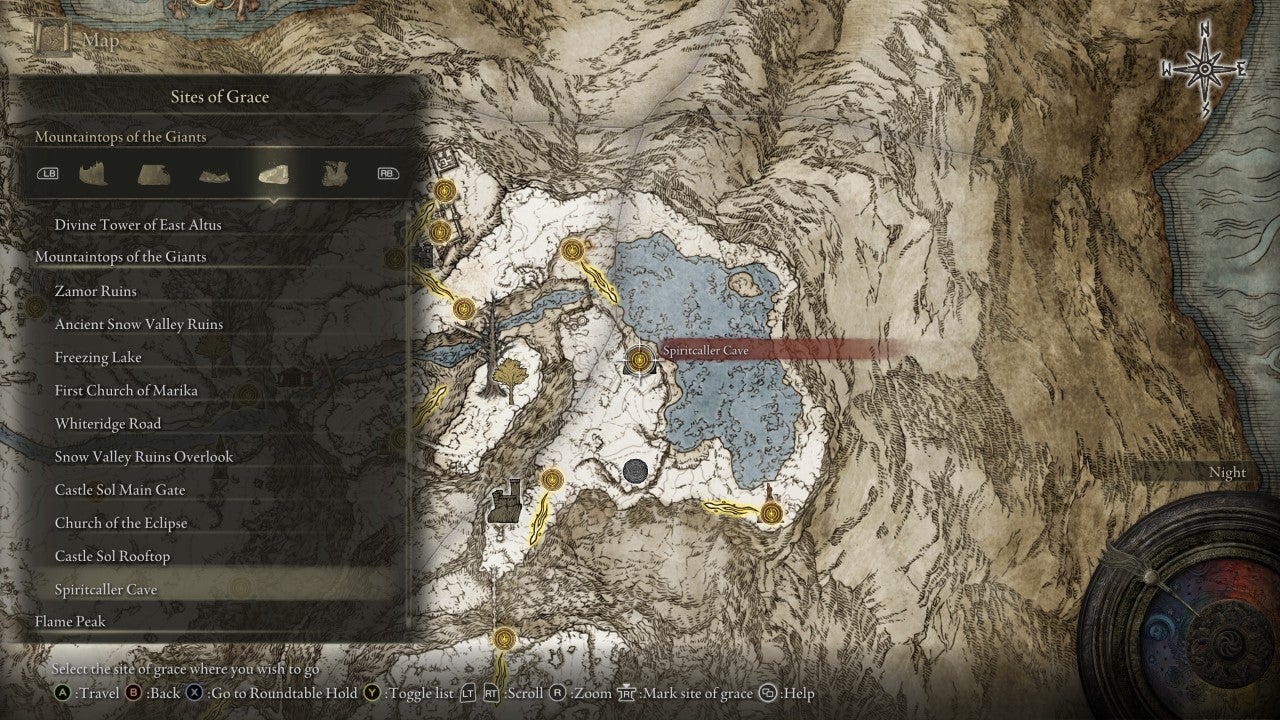 Spiritcaller Cave Grace in Elden Ring - 272