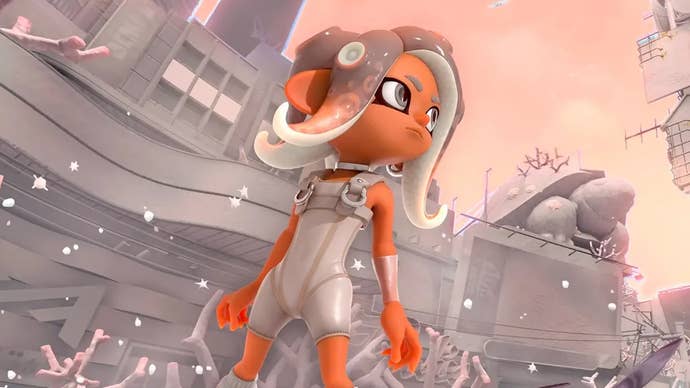 Splatoon 3 character art showing a fishy face.