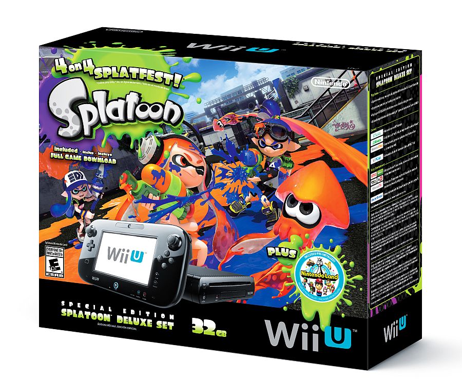 Wii U Special Edition Splatoon Deluxe Set is a Best Buy exclusive 