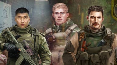 Artwork for Squad 22: ZOV showing three male Russian soldiers