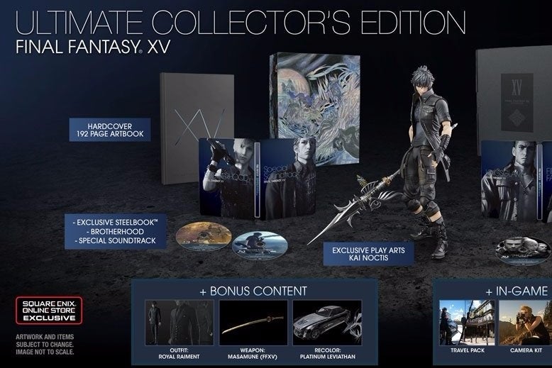 Square Enix wil productie Final Fantasy 15 Ultimate Collector's Edition verhogen