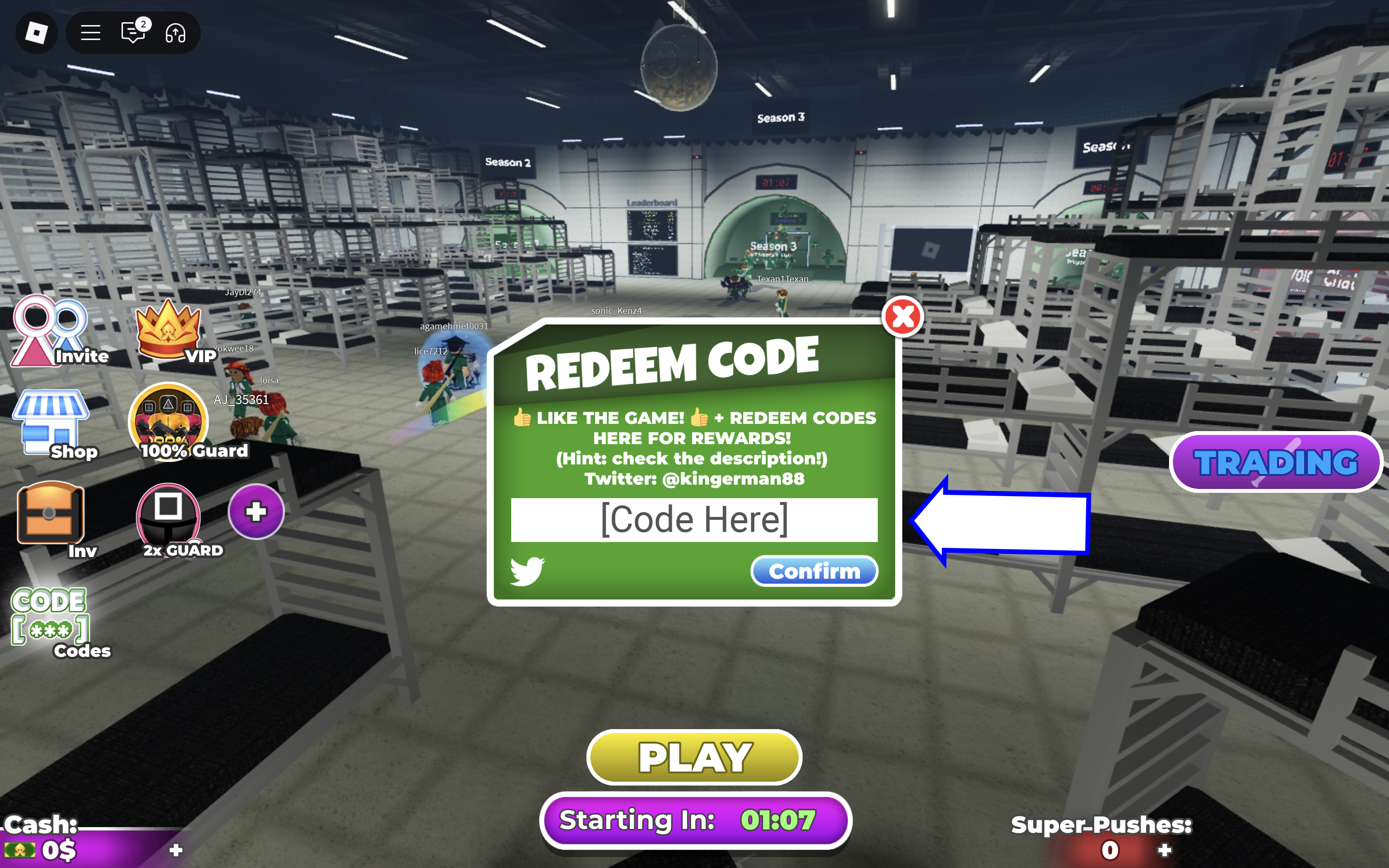 Códigos Squid Game Julho 2026 | Eurogamer.pt