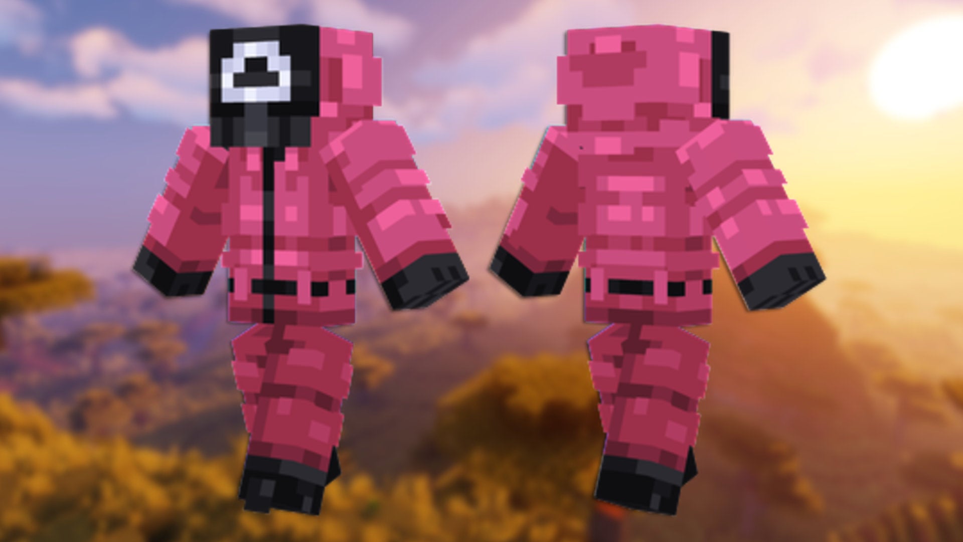 A Minecraft skin of the Squid Game outfit. - 24