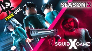 The header image of Squid Game X in Roblox.