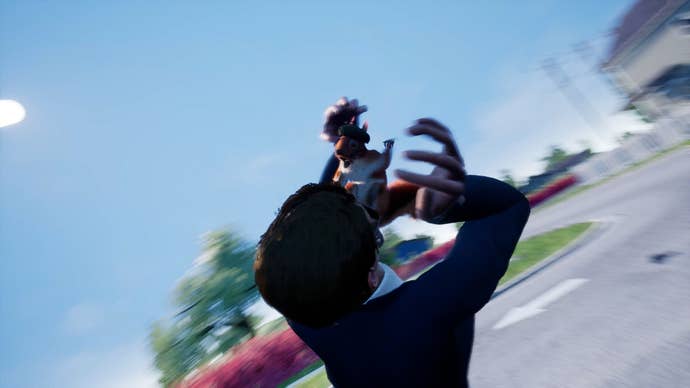 A squirrel going nuts in Squirrel With A Gun.