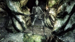 Skyrim's skeletons are basically grumpy cavemen