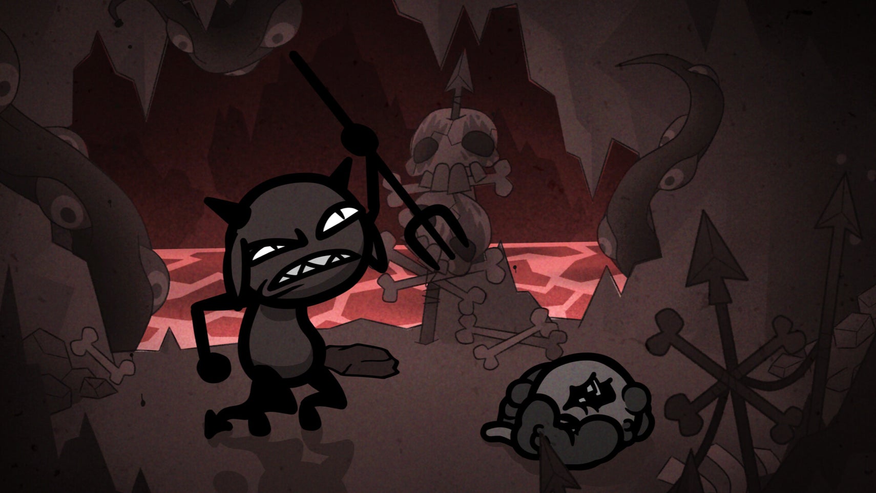 A character can be seen beside a corpse in Mewgenics.