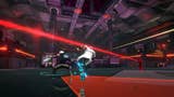 An in-game shot of Ikaro: Will Not Die showing the protagonist sprinting through a cavernous sc-fi complex while dodging incoming laser fire and enemies.