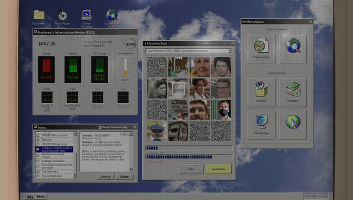 Your desktop in FACEMINER