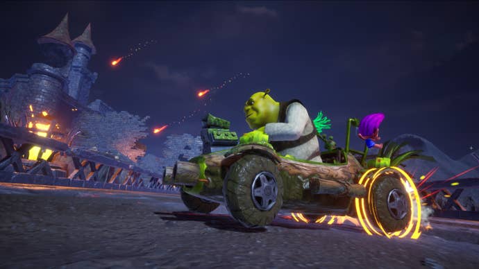 Shrek in DreamWorks All-Star Kart Racing.