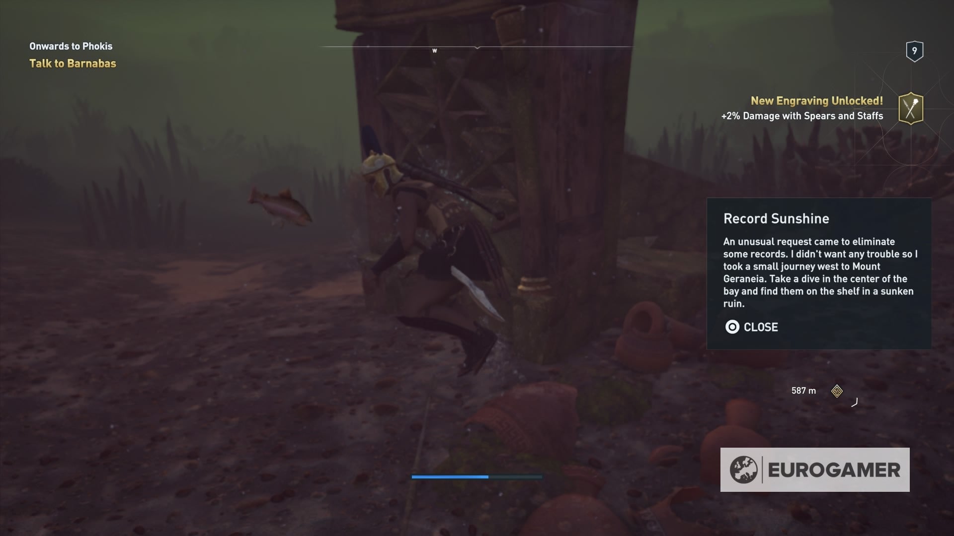 Assassin's Creed Odyssey - Record Sunshine riddle solution and