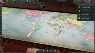 A screenshot of the world map in Victoria 3