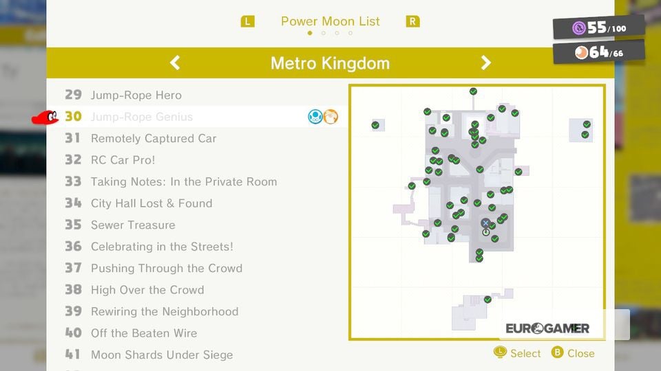 Super Mario Odyssey Metro Kingdom Power Moons - where to find New Donk ...