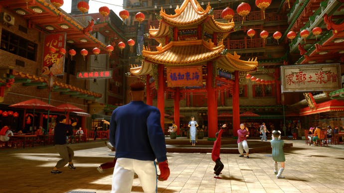 Chun-Li can be found in Metro City's Chinatown, watching over her students