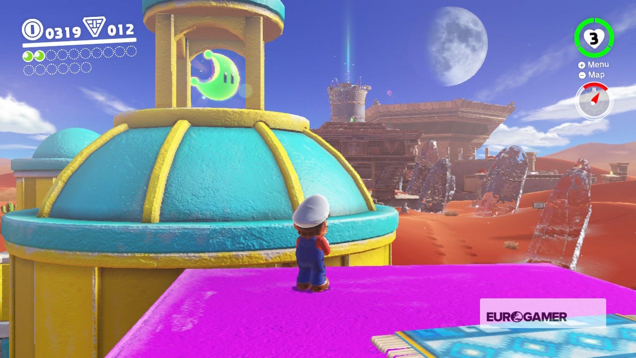 Mario Odyssey Sand Kingdom Power Moon 68 Super Mario Odyssey Sand Kingdom Power Moons - where to find Sand