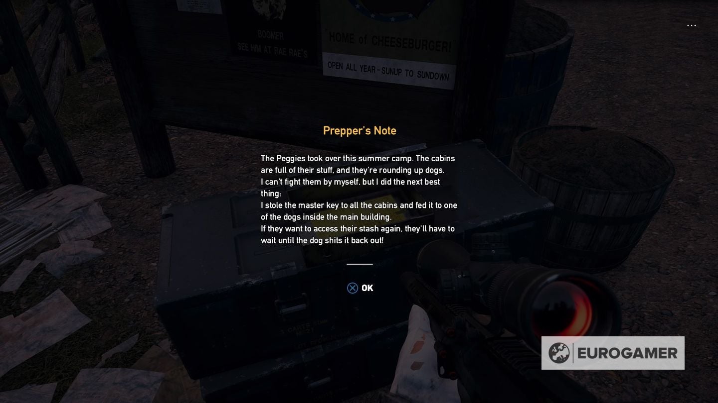 Far Cry 5 Pooper Scooper solution